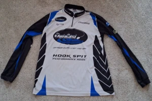 Maglia Gemini 2 torneo di pesca loghi Enigma Opticast Hook Spit LS 1/4 zip XL - Foto 1 di 9
