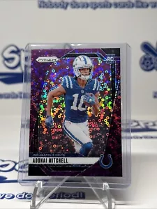 2024 Adonai Mitchell Rookie Purple No Huddle Prizm 15/49 (hc261832) - Picture 1 of 2