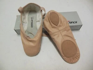 SO Danca all leather Split sole ballet shoes BA-17 pink child ladies sizes - Picture 1 of 6