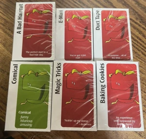 NEW Factory Sealed Apples to Apples Replacement - 6 Card Decks with instructions - Picture 1 of 3