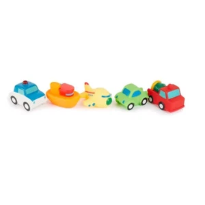 BIECO - QUIETSCH-/BADEWANNEN FAHRZEUGE * SQUEAKY BATHTUB VEHICLES - 5 Stück Pcs. - Picture 1 of 1