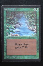 Magic The Gathering MTG STREAM OF LIFE Limited Edition Beta MP Moderately Played