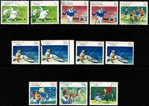 Australia - 1989 Sport Parte I Completo con Perf 131/2 y 141/2 Juego de 12 Fino Usado. - Imagen 1 de 1