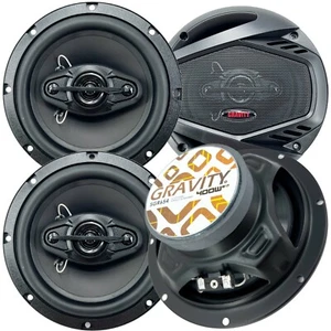 4x Gravity  6.5" 2Way CAR AUDIO Full Range  Speakers 920w max 6.5inch 2 Pairs - Picture 1 of 7