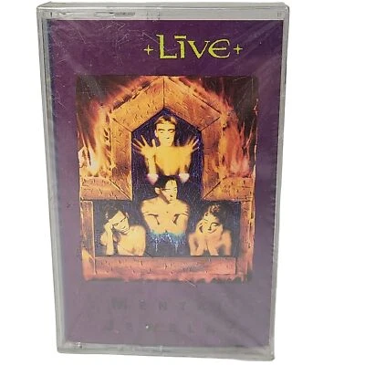 Sealed - CASSETTE - LIVE - MENTAL JEWELRY w Hype Sticker (1991) - Image 1 of 4