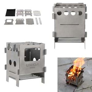 Lixada Wood Stove Pocket Cooking Burner for Outdoor Camping Hiking Backpacking - Bild 1 von 8