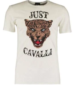 Just Cavalli men's t-shirt designer Panther's Head logo - Slim Fit - Picture 1 of 14