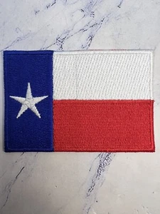 Texas State Flag Embroidered Iron On Patch - Picture 1 of 3