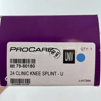 New ProCare Knee Splint Knee Size 24" Length 79-80180 - Image 1 of 4