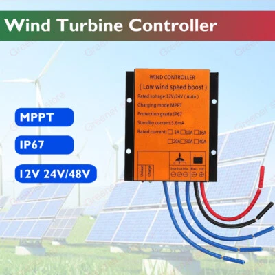 3000W MPPT Power Boost Charge Controller Regulator 12V 24V 48V DC Waterproof US - Image 1 of 4