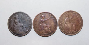 1926, 30, 32, 1/2 Penny Great Britain UK a Lot of 3 Value Coins-19 - Picture 1 of 5