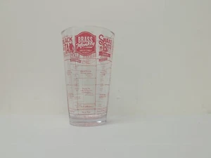 FRED Bottoms Up Beer Cocktails Recipe Glass 'A Touch of Class in Your Glass' Red - Picture 1 of 6