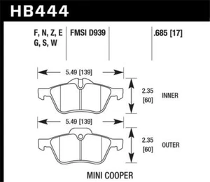 Hawk Performance HB444F.685-AN HPS - Picture 1 of 2