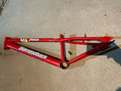 1999 Red Diamondback Photon 20" Mid School BMX Frame Only - Image 1 of 4