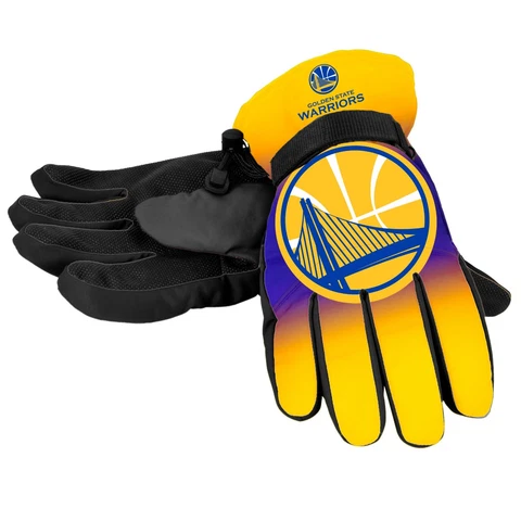 Golden State Warriors Gloves Big Logo Gradient Insulated Winter Unisex S/M L/XL Cover
