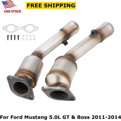 Front Driver &Passenger Side Catalytic Converter For Ford Mustang 5.0L 2011-2014 Foto 1 de 4