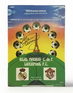 RARE Alan Kennedy Liverpool 1981 European Cup Final Signed Programme + COA PROOF - Picture 1 of 4
