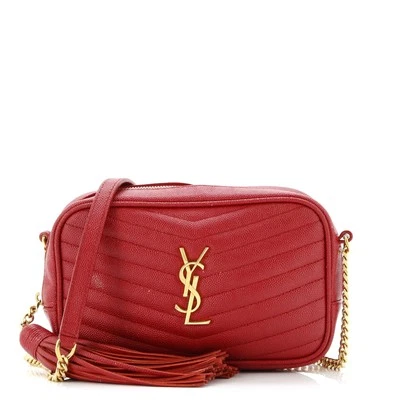 Bolso para cámara Saint Laurent Lou Matelasse Chevron cuero mini Foto 1 de 4