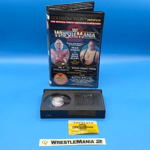 WWF Wrestlemania 2 COLISEUM VHS Hulk Hogan vs King Kong Bundy 1986 - Picture 1 of 5