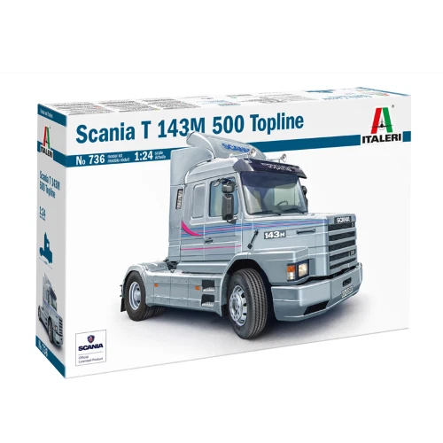 SCANIA T 143M 500 Topline KIT 1:24 Italeri Kit Camion Modellino Nuovo - Immagine 1 di 4