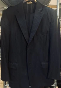 Paul Stuart Silky Powder Pinstripe Suit 2-Piece Made in Canada 42R Jacket + Pl - Picture 1 of 11