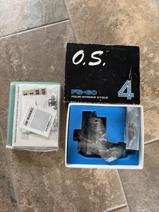 Rare OS FS-60 (10cc) 4 Stroke Open Rocker RC Plane Engine - Picture 1 of 13