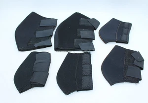 Menge: 6 Neopren gepolstert schwarz Fessel Knöchel Sprunggelenk vorne hinten Sprung Stiefel verschiedene Größen - Bild 1 von 12