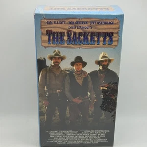 The Sacketts VHS 1991 2-Tapes Set Tom Selleck Sam Elliott Western SEALED NOS OOP - Picture 1 of 6