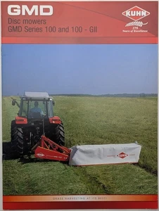 Cortacéspedes de disco Kuhn serie GMD originales folleto 100 y 100 GLL, c 2006 - Imagen 1 de 6