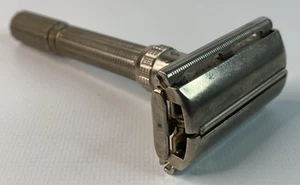 Vintage Gillette Slim Adjustable Dial Safety Razor - J4 1964 - Bild 1 von 9
