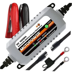  MP00205B 12V 1000mA Automatisches Batterieladegerät, Batteriehalter, a) - Grau - Bild 1 von 8