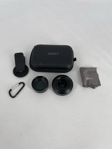 Aukey PL-WD06 Ora 120° szerokokątny + 15X zestaw obiektywów makro 2-w-1 (czarny) do telefonów - Zdjęcie 1 z 7