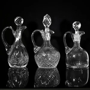 Lote de 3: Decantadores de Cristal - Imagen 1 de 5