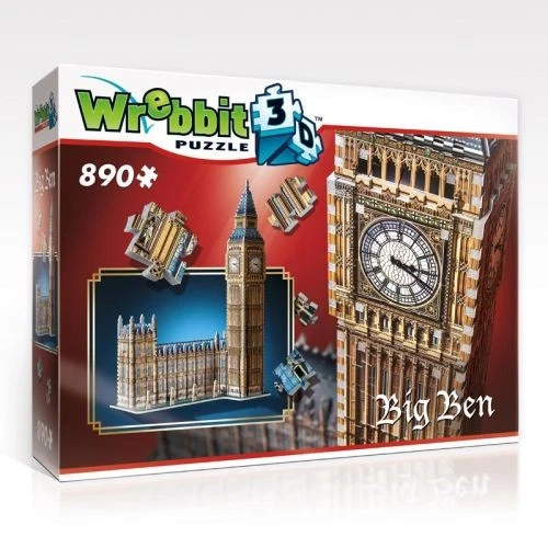 Distrineo WRB02002 Puzzle da 890 Pezzi 3D - Big Ben - Immagine 1 di 1