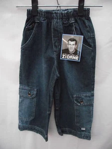 BNWT Boys Sz 6 Smart Zinedine Zidane Brand 3/4 Denim Elastic Waist Pants - Picture 1 of 2