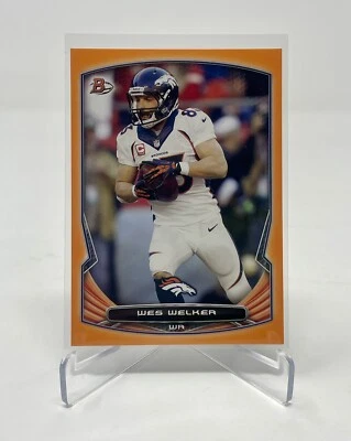 2014 Bowman - Orange #39 Wes Welker /50 Denver Broncos - Image 1 of 2