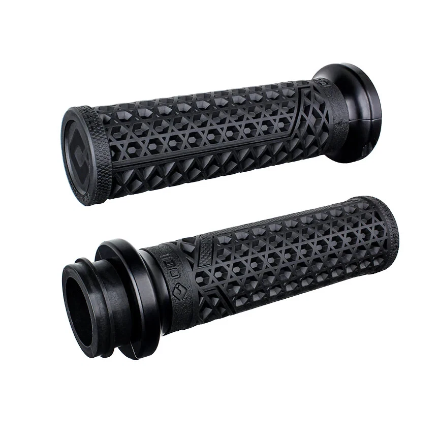 ODI Vans Black Lock On Harley TBW Grips - M8 Softail & Touring FXLRS FXBB FXLRST - Image 1 of 1