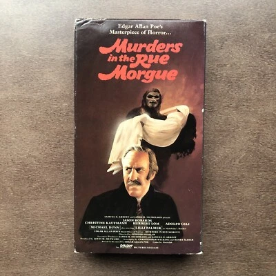 Murders in the Rue Morgue (Rare HTF VHS, 1986)  Jason Robards - Image 1 of 4