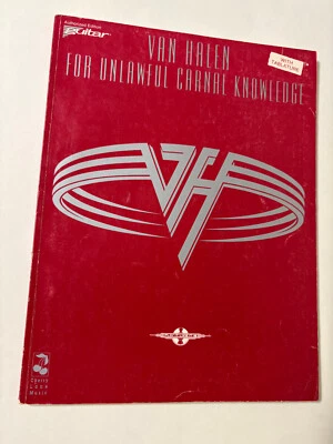 Van Halen For Unlawful Carnal Knowledge Guitar Tab / Tablature Book - 1991 - Image 1 of 4