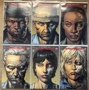 WALKING DEAD DELUXE #7 8 9 10 11 12 2ND PRINT DAVID FINCH VARIANT SET (NM) 2020 - Picture 1 of 7