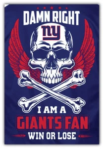 "Calcomanía pegatina para parachoques de autos de fanáticos de los New York Giants de la NFL - 3"" o 5""" - Imagen 1 de 1