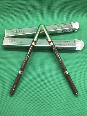 2 lápices de cejas STILA para bocetos y esculpidos oscuros nuevos en caja Foto 1 de 4