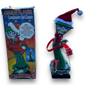 De colección 1997 Telco 22" Frank E. Post Animado Canto Lámpara Poste Navidad ROTO - Imagen 1 de 4