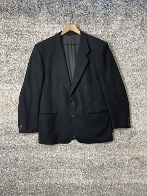 Blazer preto Nazario Piazzo lã/cashmere tamanho 44R - Imagem 1 de 4