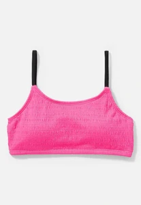 Justice Girl's Pink Smocked Bikini Top New with Tags - Picture 1 of 5