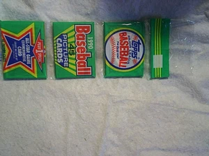 1990 TOPPS BASEBALL UNOPENED RAK PACK WILL CLARK BACK,Kevin Mitchell All-Star - Picture 1 of 3