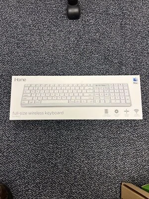 iHome IMAC full -size wireless keyboard with 2.4G Nano Receiver - Silver - Image 1 of 4