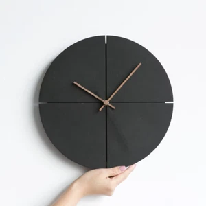 Heißer Verkauf skandinavische minimalistische Holz Wanduhr Wohnzimmer Persönlichkeit Zuhause  - Bild 1 von 12