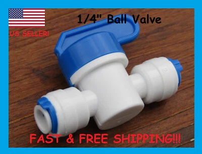 1/4" Ball Valve for Reverse Osmosis RO Water Purification Systems - 1 Pc - Image 1 of 4