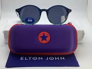ELTON JOHN Designer "Drama" 46-18-130 Sonnenbrille Gestell mit Etui und Tuch - Bild 1 von 11